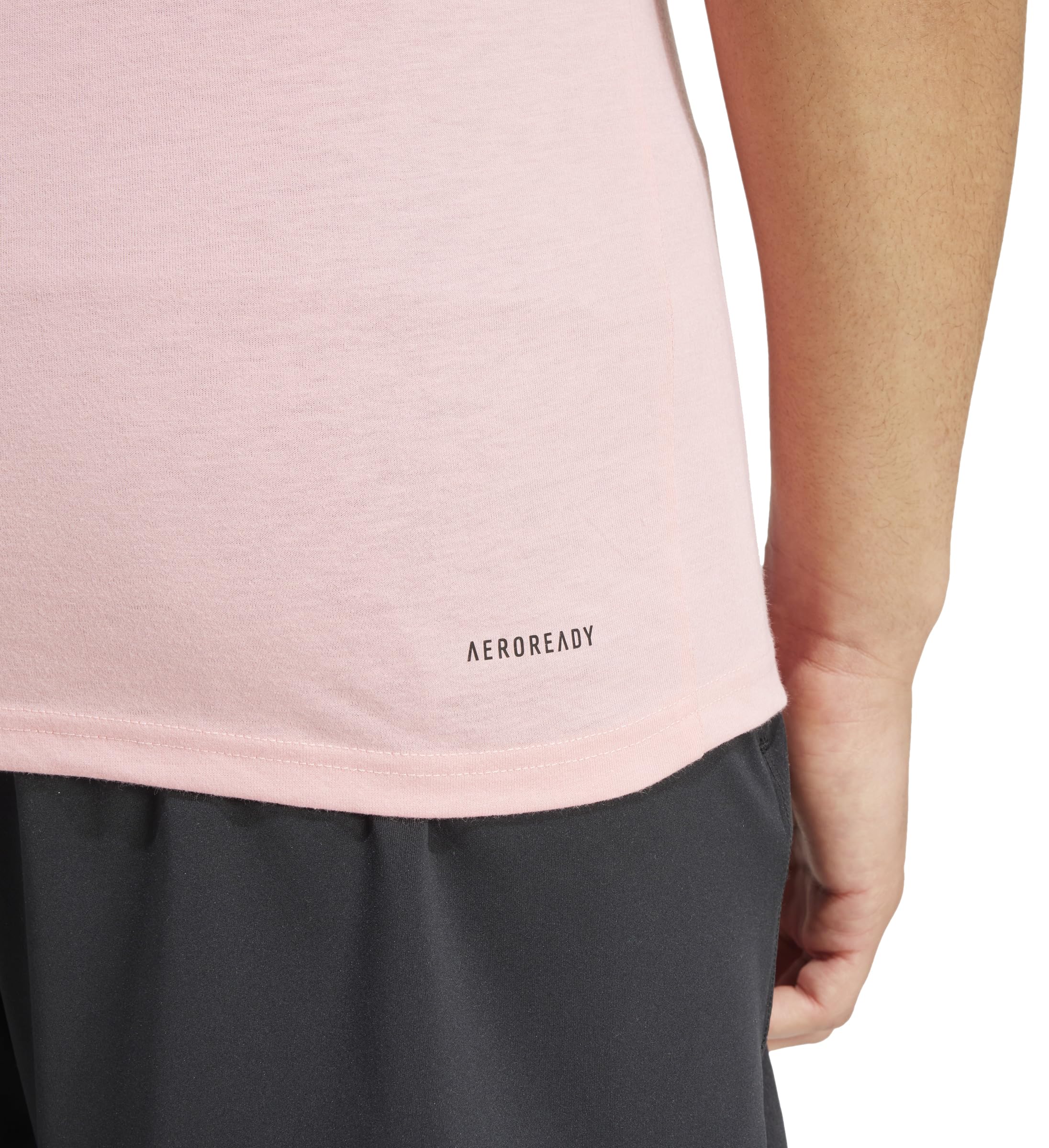 adidas Mężczyźni Train Essentials Feelready Training Sleeveless Tee, semi pink spark/black, XXL