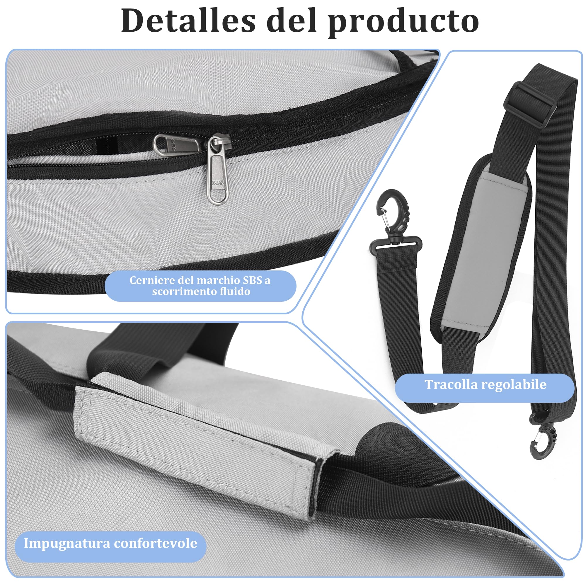 Bolsa de Viaje 120L Ligera y Plegable, Gran Capacidad, Gris Impermeable | Con Compartimento Zapatos Ventilado, Múltiples Bolsillos Portátil para Hombre y Mujer, Ideal para Gimnasio y Viaje