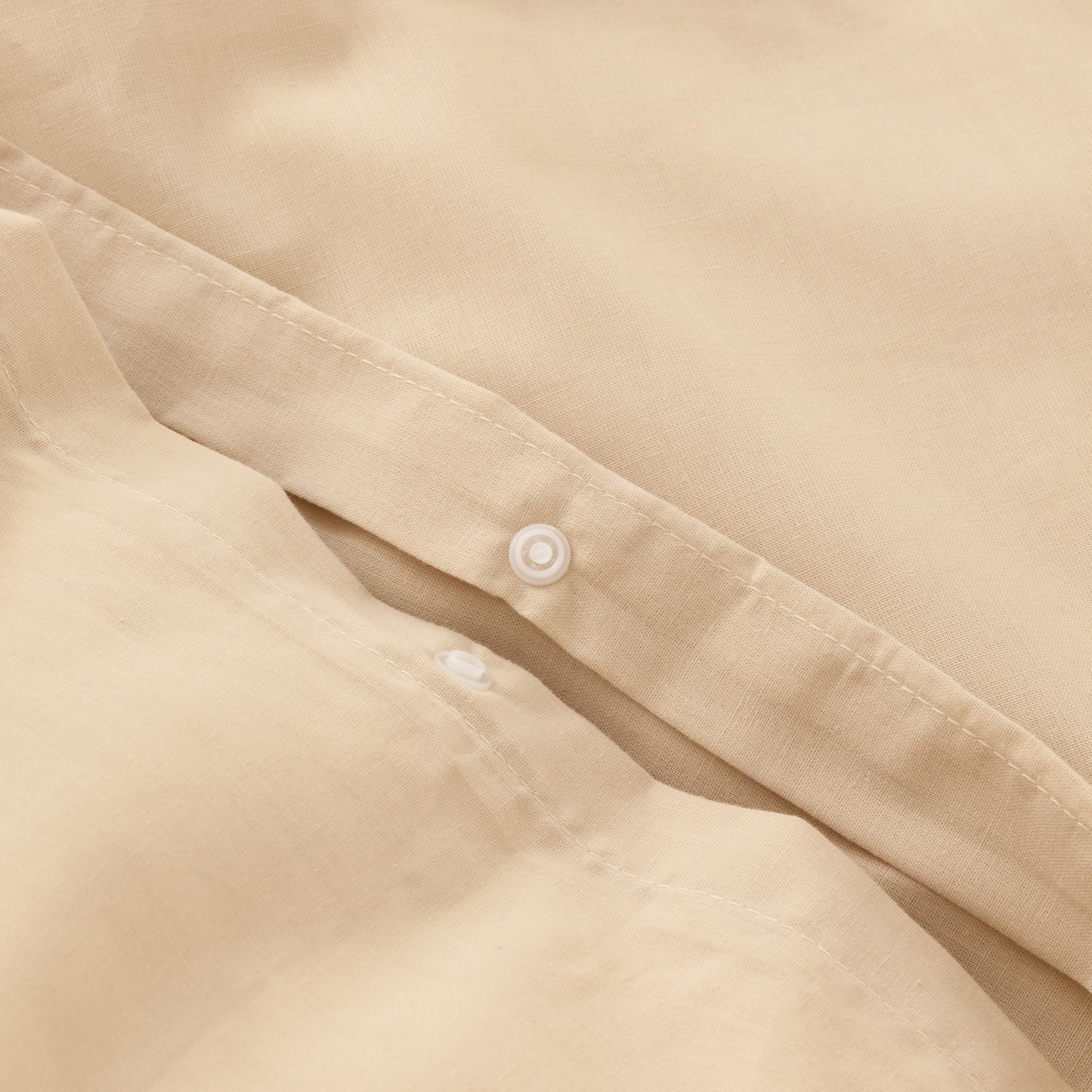 Dekbedovertrek Zo!Home Lino - Sandy Beige - Nederlands