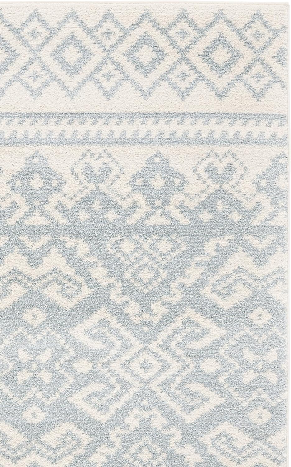 SAFAVIEH Adirondack Collection Accent Rug - 2'6" x 4', Ivory & Slate, Rustic Boho Design, Non-Shedding & Easy Care, Ideal for High Traffic Areas in Entryway, Living Room, Bedroom (ADR107S)