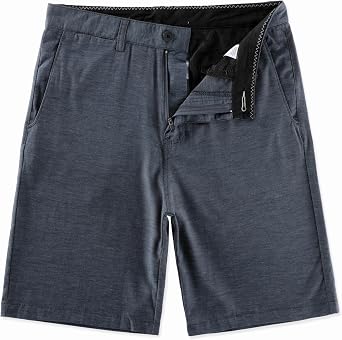 Mens Hybrid Golf Dress Shorts Lightweight Quick Dry Casual with Flat Front 9-Inch Inseam and 4 Pockets