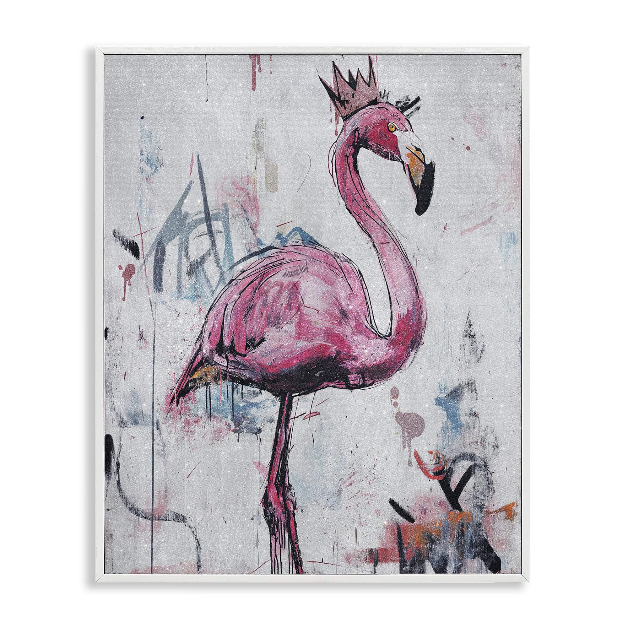 Stupell Industries 'Urban Feather Glow', Framed Giclee Art, White, 24 x 30 Inches, Easy to Hang and Sturdy, Made in USA, by Svetlana Aleynikova