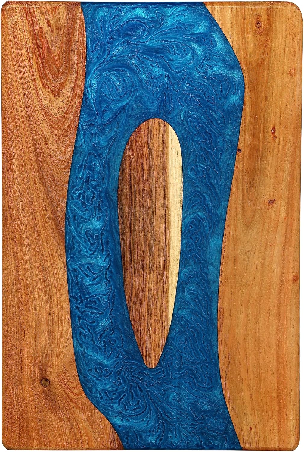 Boston Leather Goods Handmade Acacia wood Epoxy Resin River