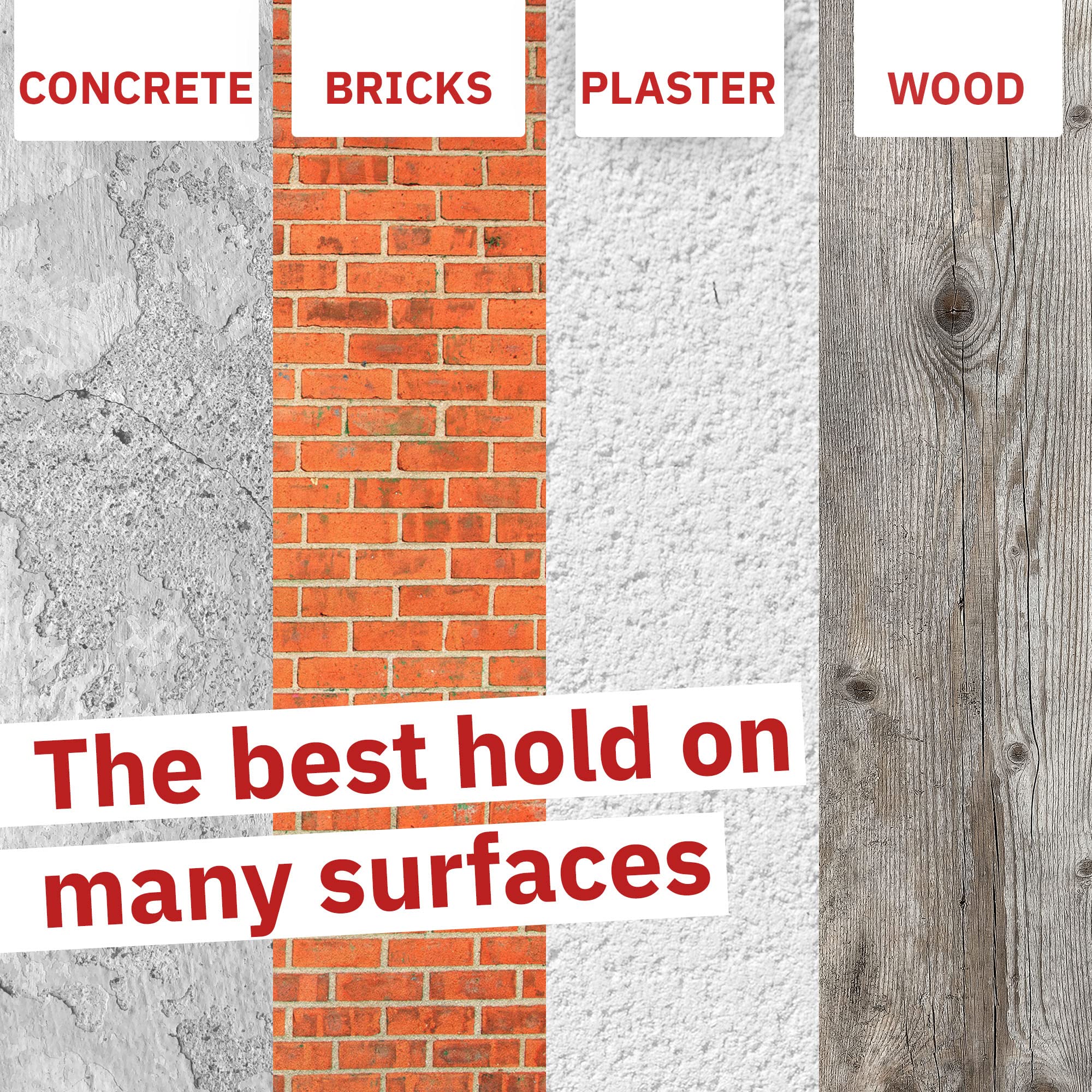 RIKAMA® – 50 chiodi per quadri in mix di 10 x 20 mm, 25 mm, 30 mm, 40 mm, 50 mm – chiodi in acciaio per l'uso su calcestruzzo, mattoni, intonaco e legno – Made in Europe (testa argentata)