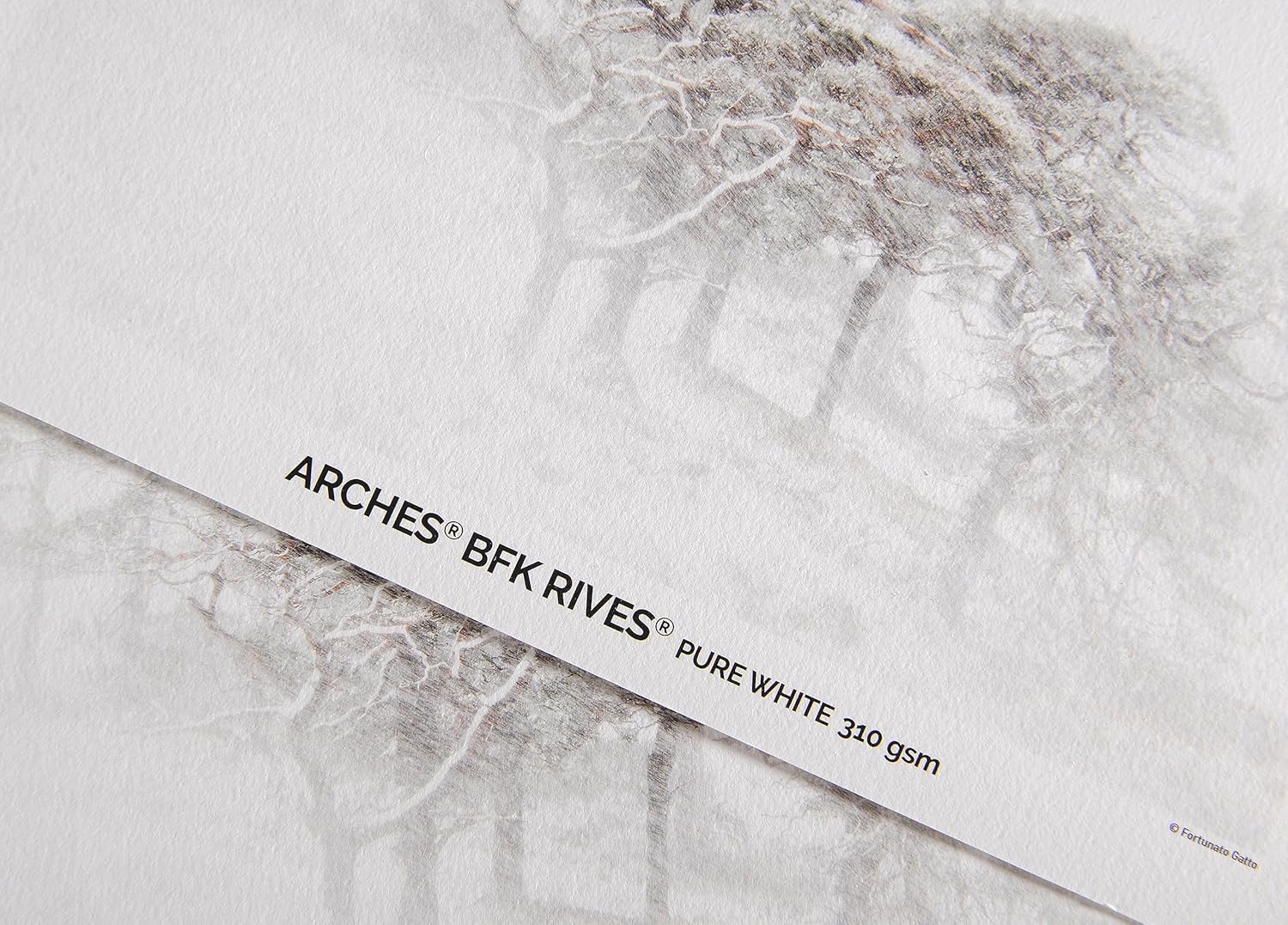 Canson Infinity Arches BFK Rives Soft Textured Pure White Matte Inkjet Paper, 310gsm, 8.5x11", 10 Sheets