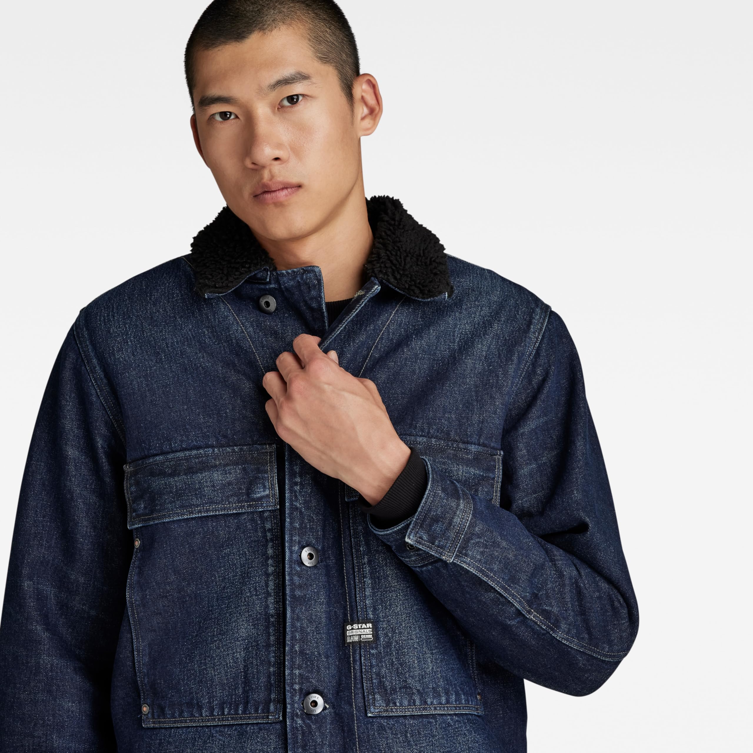 G-STAR Herren Utility Flap Pocket Sherpa Jacke Jackets