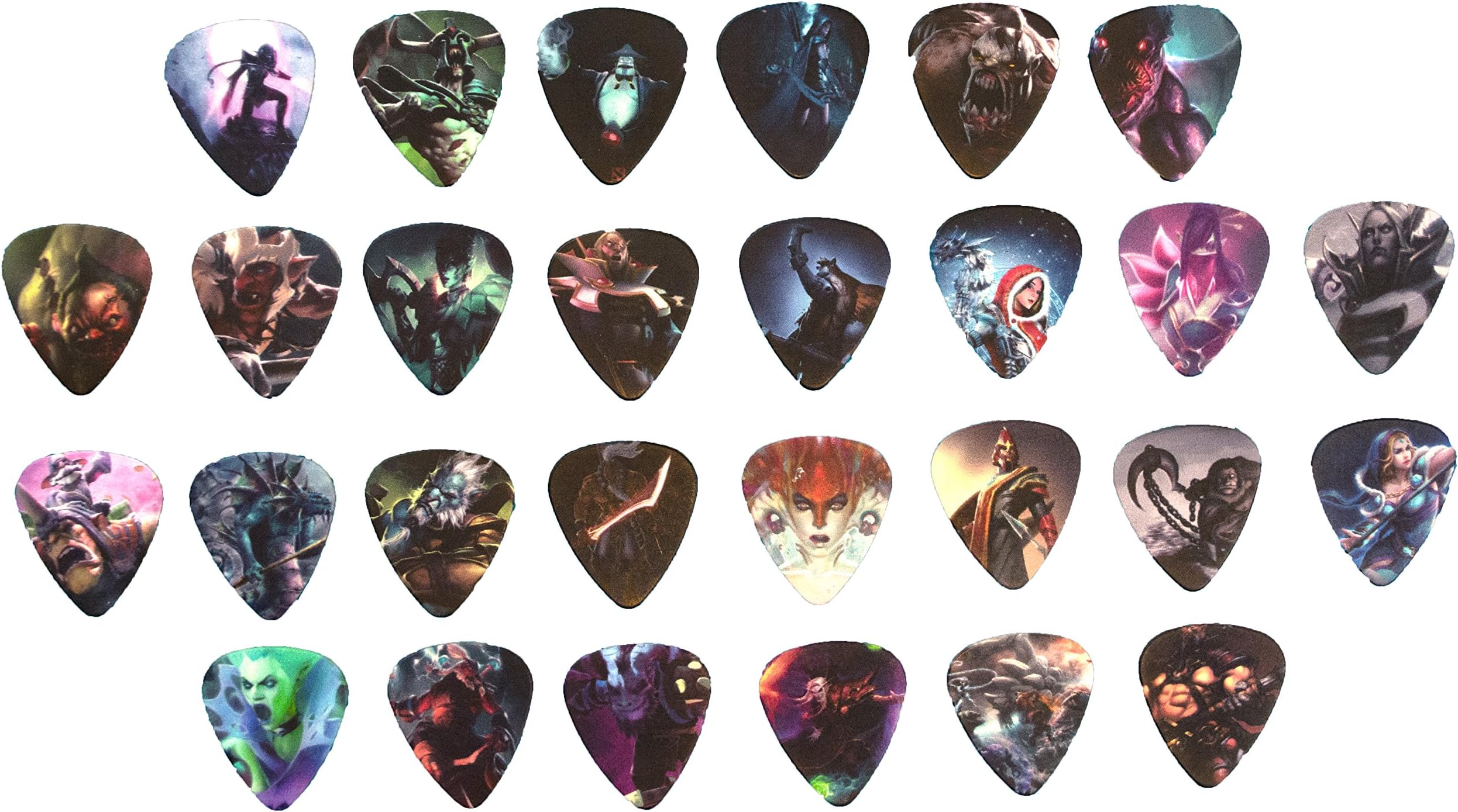 Fantasy Warriors Animated Artwork Vol 2 Medium Guitar Picks - 20 Qty