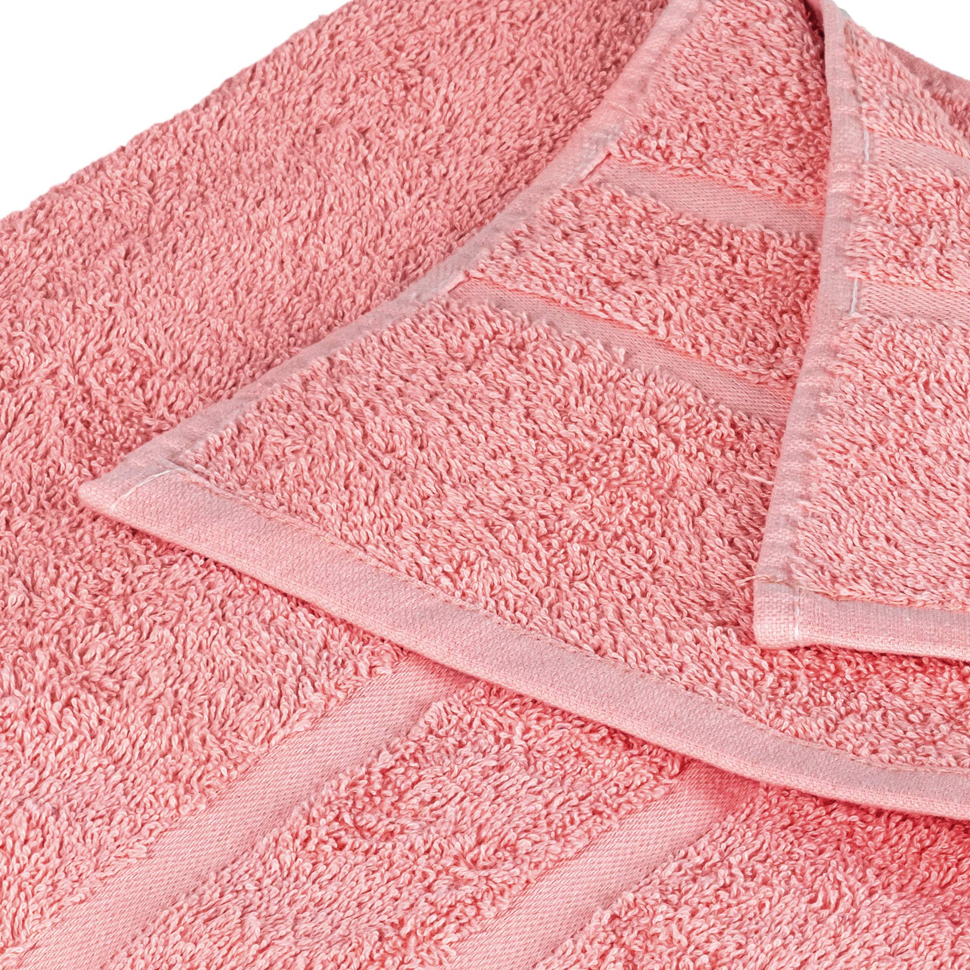 8 Stück Premium Frottee Duschtücher 70x140 cm in lachs von StickandShine in 500g/m² aus 100% Baumwolle