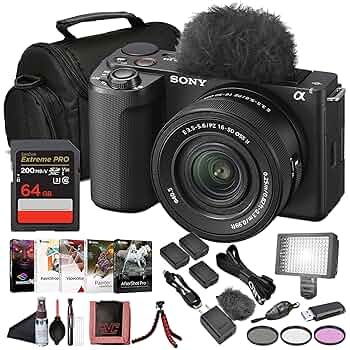 Amazon.com : Sony ZV-E10 II Mirrorless Vlogging Camera Kit