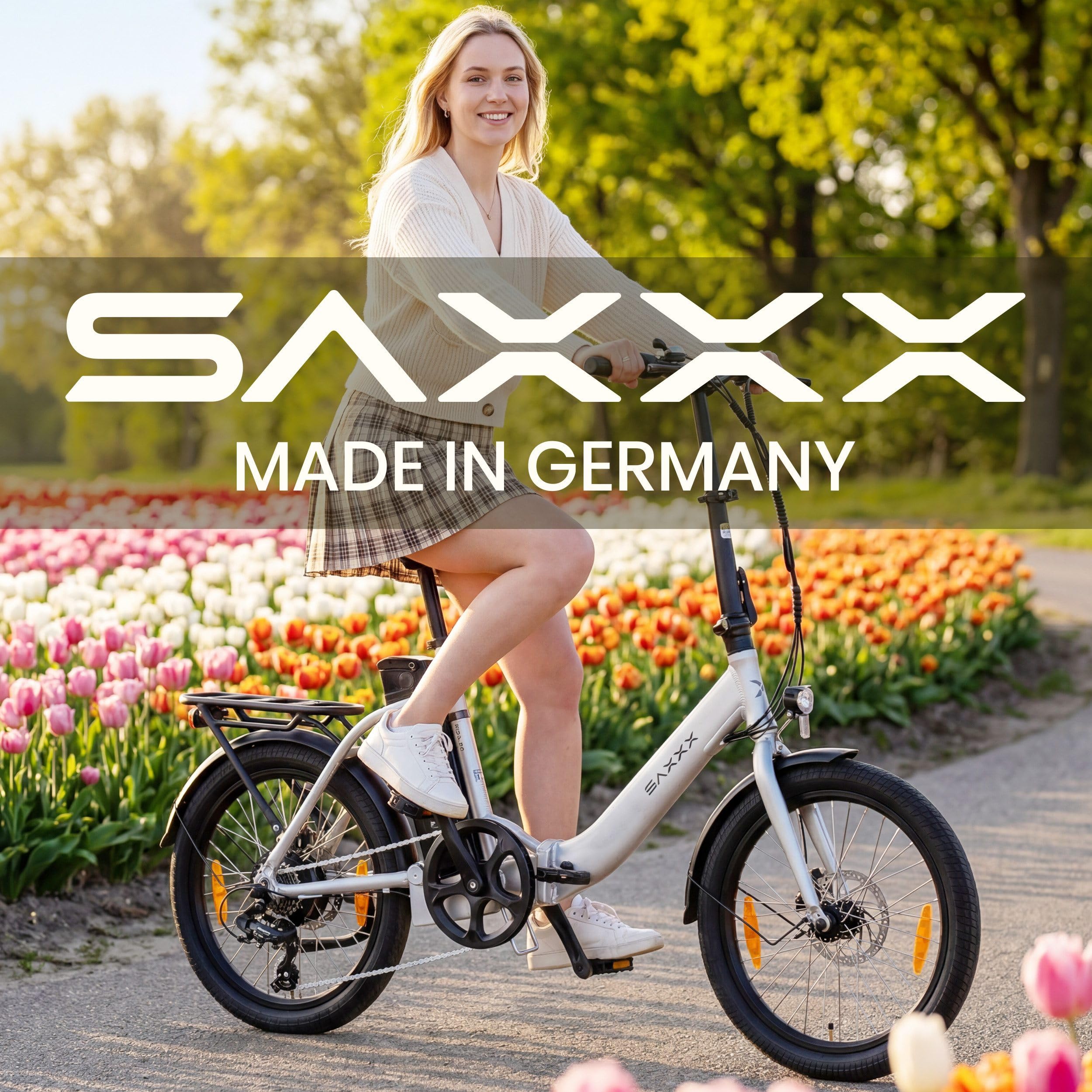 SAXXX E Bike Klapprad 20 Zoll mit 36V 13Ah Akku，90KM Lange Range