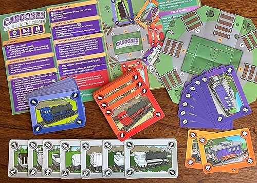 Miniatura 5 de Juego de cartas con temática de trenes para niños y familias: fácil, divertido y educativo - 2-5 jugadores, mayores de 7 años - Habilidades de