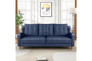 Amazon Homdox 76 Inch Modern Sofa, Comfy Sofa w/ Linen Fabric