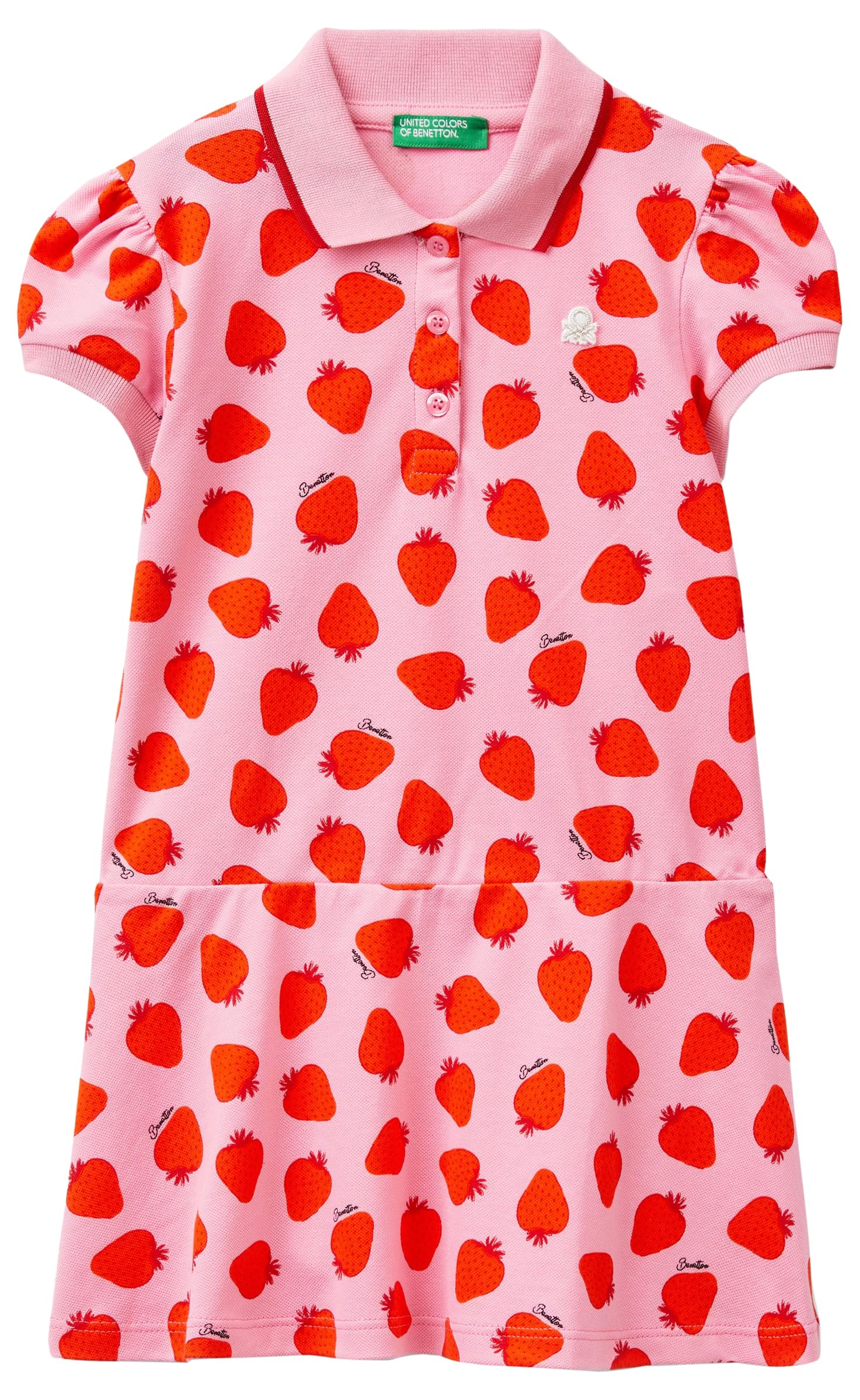 United Colors Of Benetton Girls Pink And Dress, 18 Months