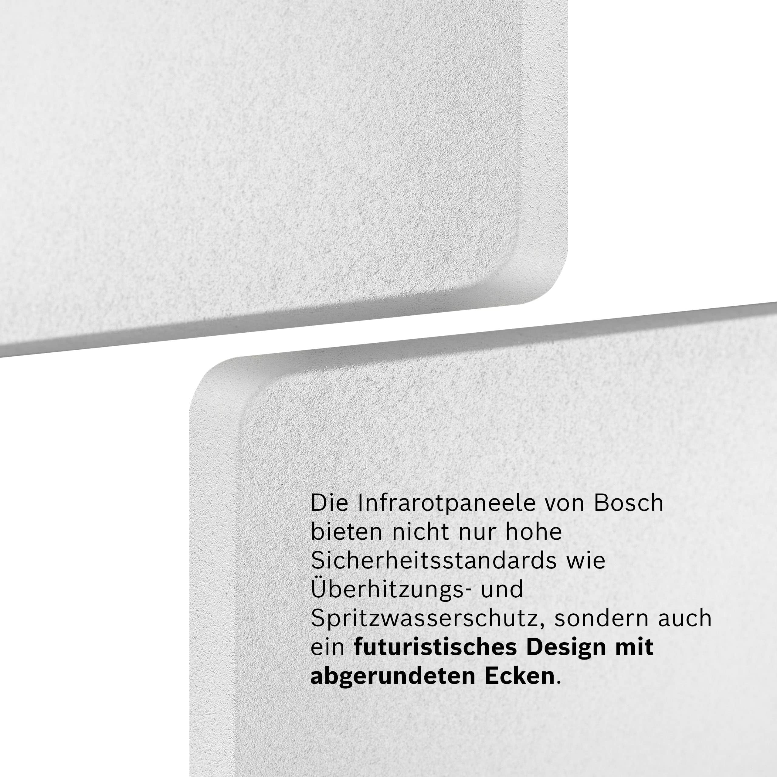 Bosch Heat Infrared 4000 P, Infrarotpaneel 850 Watt (20 m²) | Aus Metall mit Funkregler und Steckdosenadapter, Infrarot Wandheizung, Elektroheizung, Deckenmontage möglich, IP44