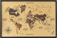 QUADRO MAPA MUNDI CORTIÇA