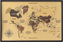 QUADRO MAPA MUNDI CORTIÇA