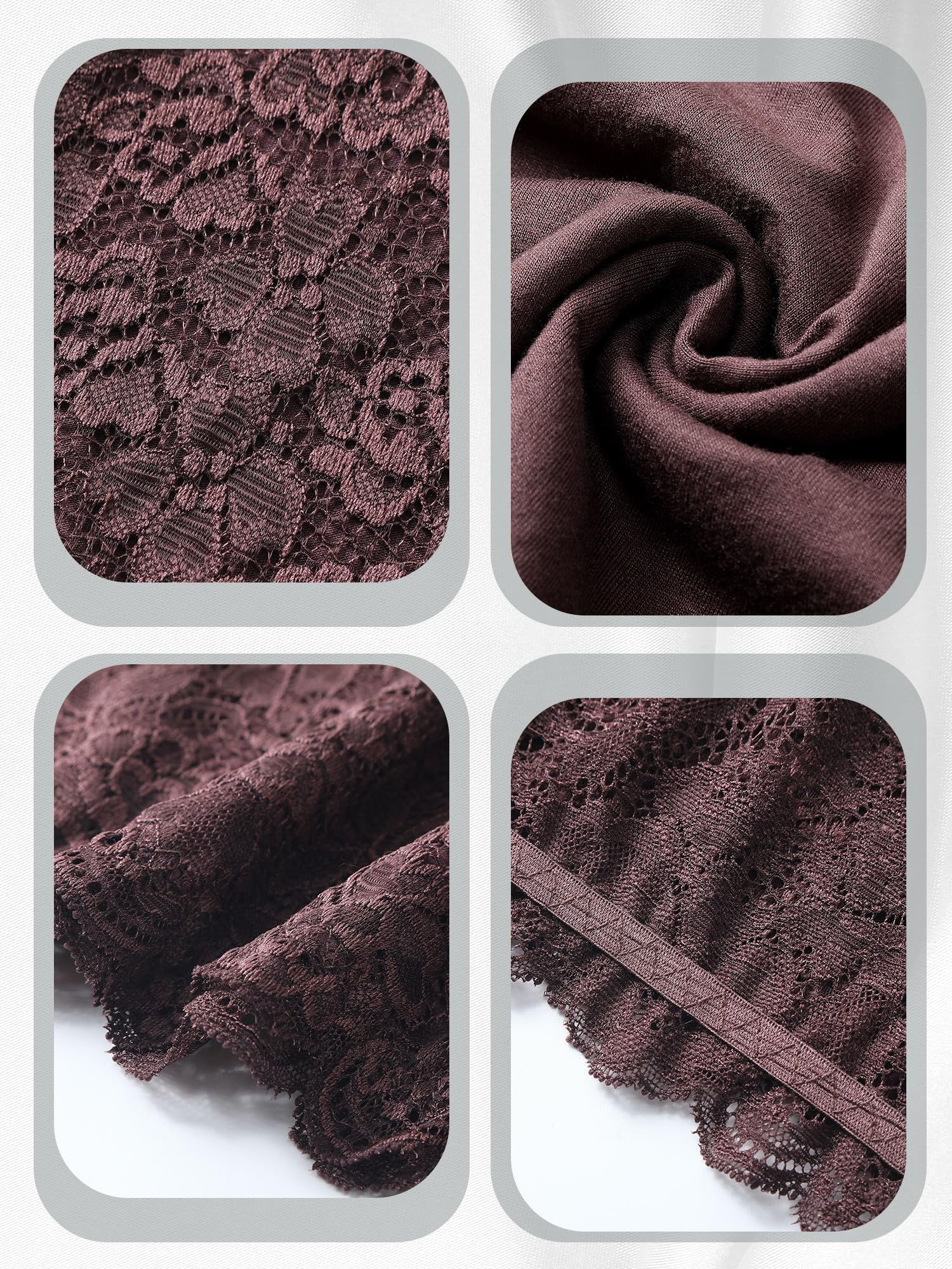 Geyoga 6 Stück Blumen Spitze Bandeau BHS Dehnbare Trägerlose Spitze Bralette Nahtlose Schlauch BHS für Damen Mädchen