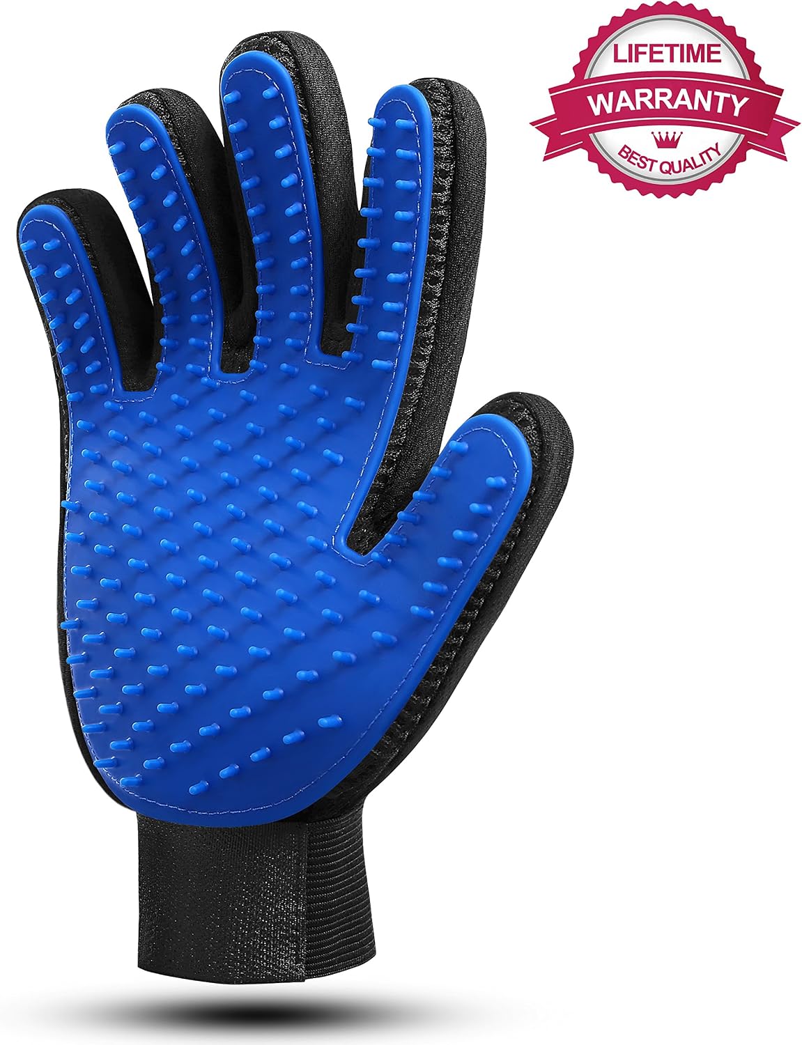 Pet Grooming Gloves, Pet Brush for Shedding Glove, Pet Hair Remover Deshedding Mitt Gentle Massage for Dogs and Cats Long & Short Fur…