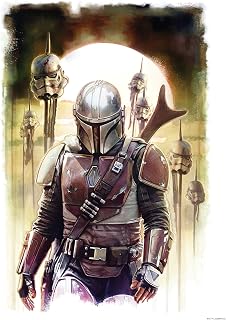 Komar Star Wars Mandalorian Impaler | Baby Yoda Decoration Wall Picture Poster Art Print | Size 50 x 70 cm | Without Frame | WB-SW-016-50x70 cm Colourful