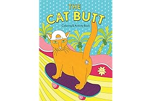 "The Cat Butt Coloring and Activity Book" The Purrfect Quarantine Buddy