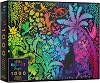 Elena Essex Jigsaw Puzzles for Adults 1000 - Radiant Jungle, 1000 Piece Jigsaw Puzzles for Adults, 1000 Piece Jigsaw Puzzles, Animal Bird Rainbow Colour Gradient Puzzle, Jigsaws Size 70x50cm