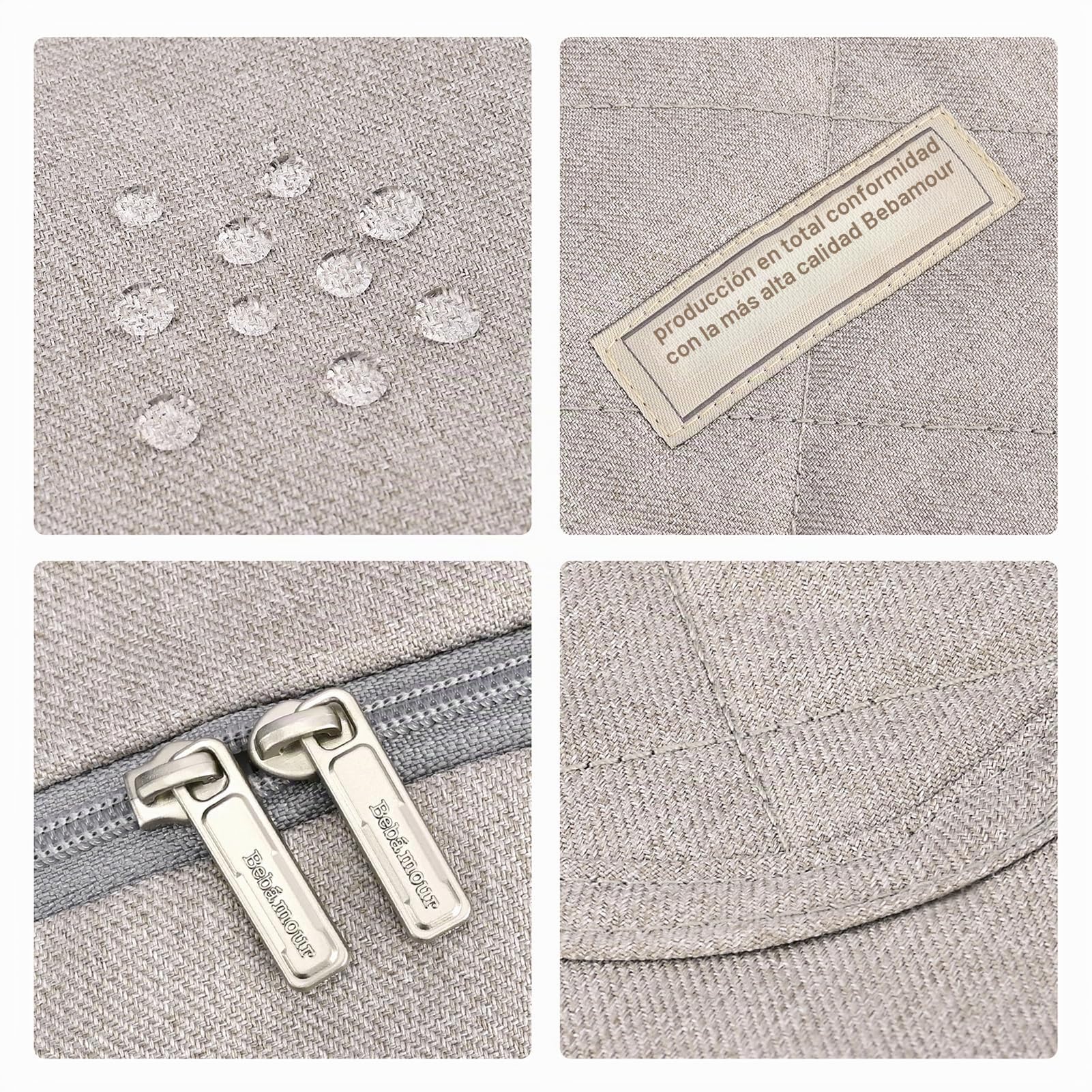 Bebear Funda de invierno para portabebés, cálida, universal, con capucha, para todas las estaciones, color caqui