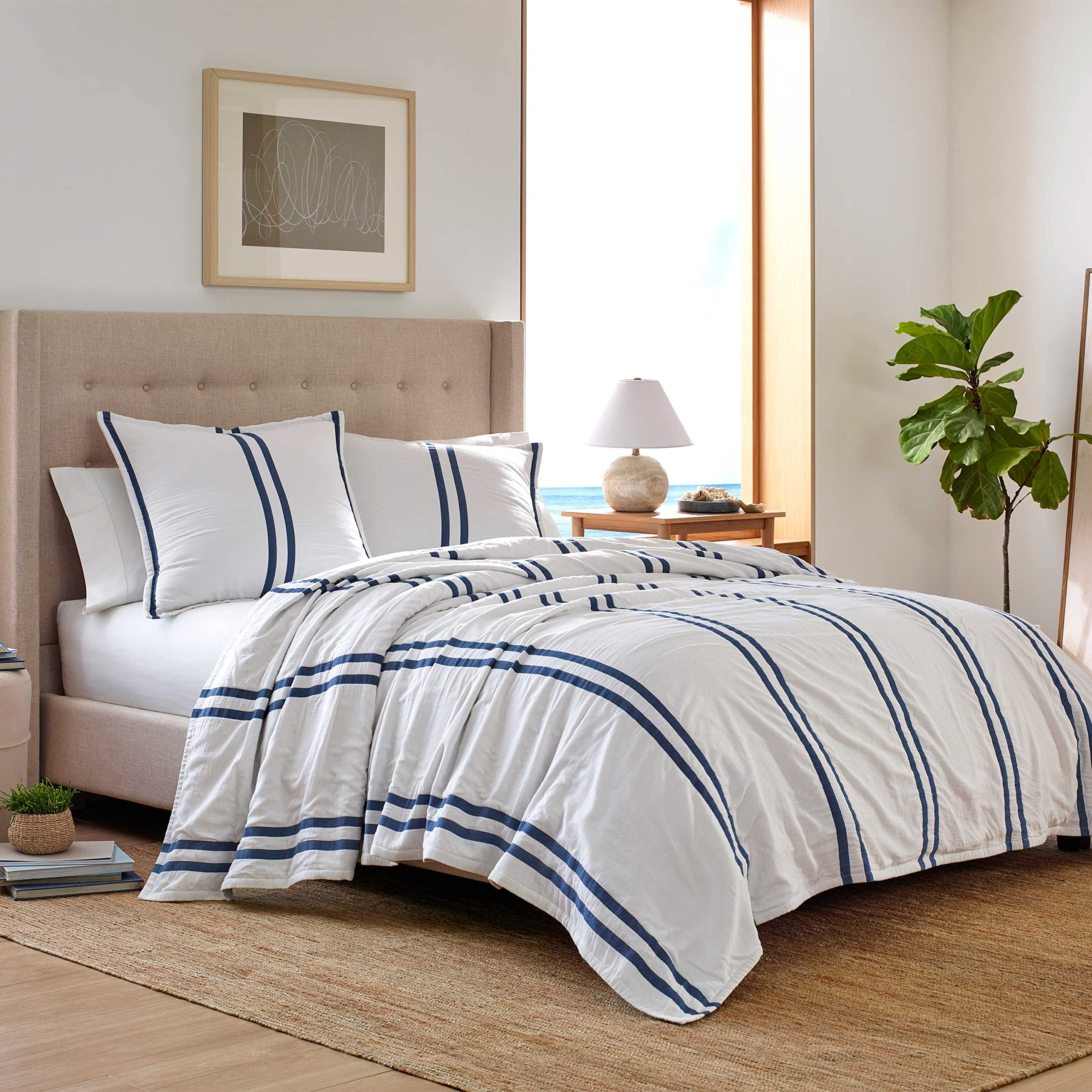 Southern Tide Surfside King Off White Coverlet