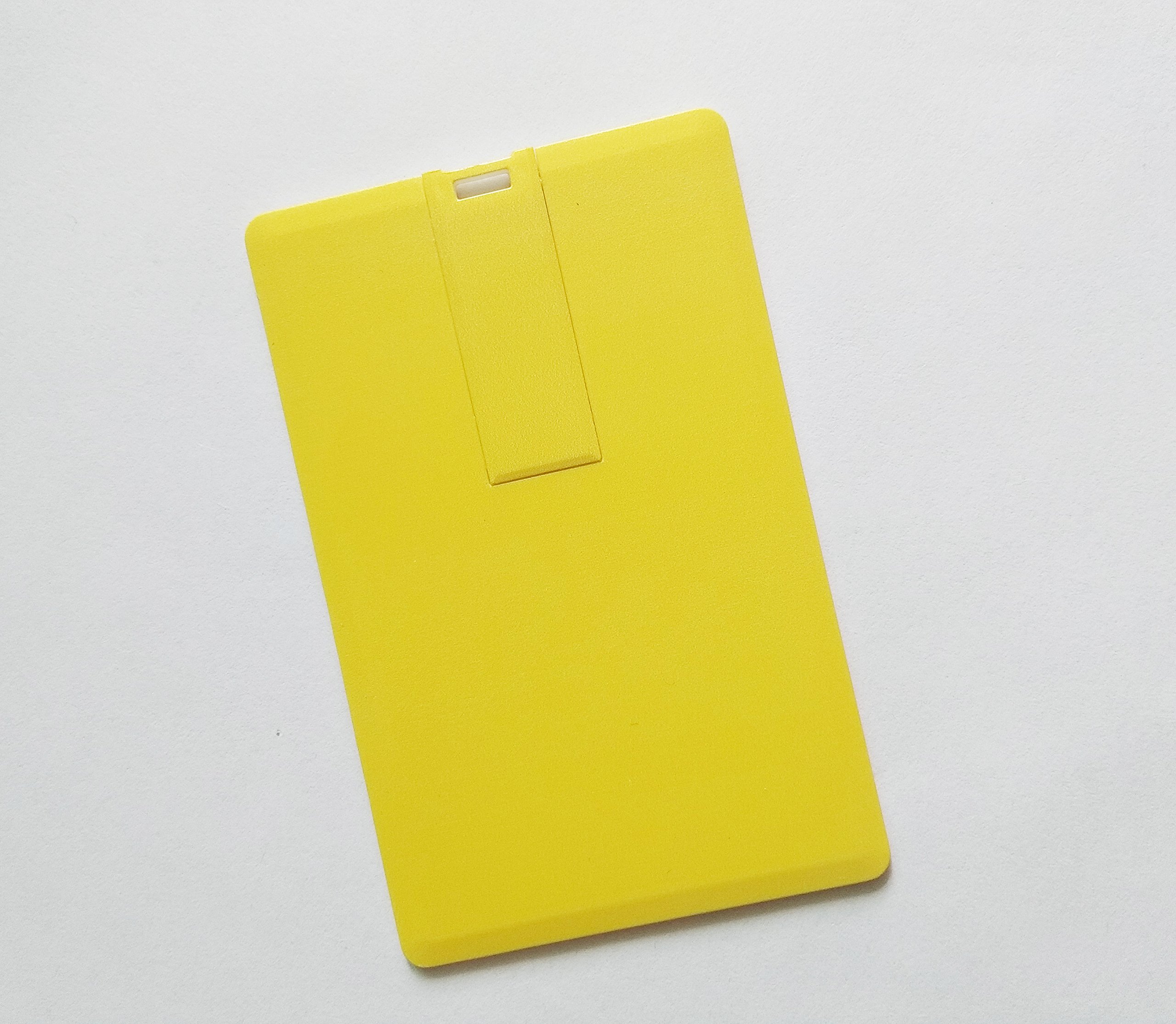 Wafer USB Bussiness Card Flash Drive Blank DIY Memory Stick Wholesale Bulk Pack 10 (8GB, Yellow)