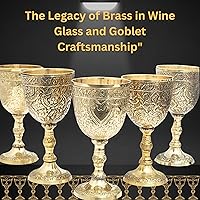 Vista 8 de Royal Wine Goblet Solid Brass Handmade Premium Wine Cup Medieval Decor Gothic Chalice Ancient Elegant Wine Goblet (Pack of - 1)