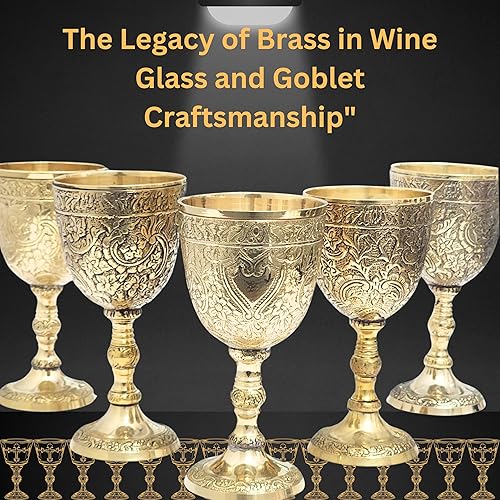 Miniatura 8 de Copa de vino real de latón macizo, hecha a mano, decoración medieval, cáliz gótico, copa de vino antigua elegante (paquete de 1)