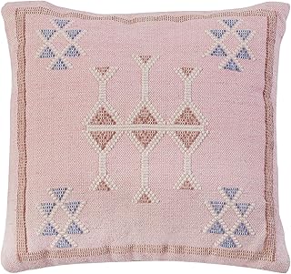 SAFAVIEH Home Collection Aletha Boho 18-inch Peach Square Decorative Acc...