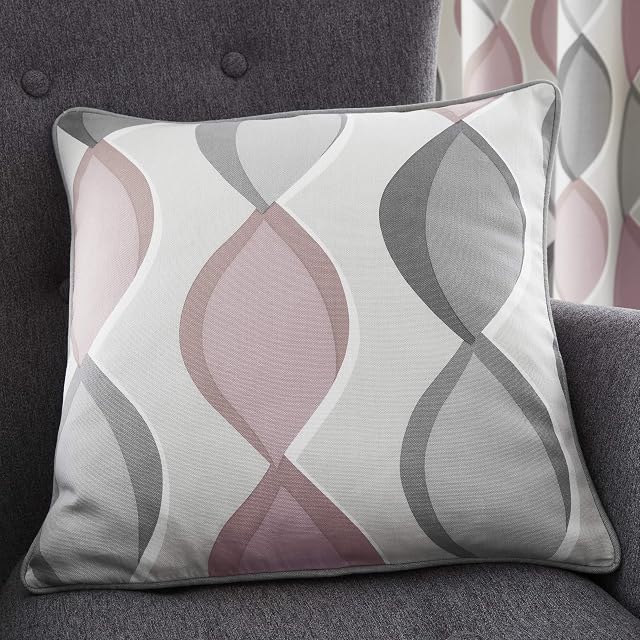 Fusion - Lennox - 100% Cotton Cushion Cover - 43 x 43cm in Blush