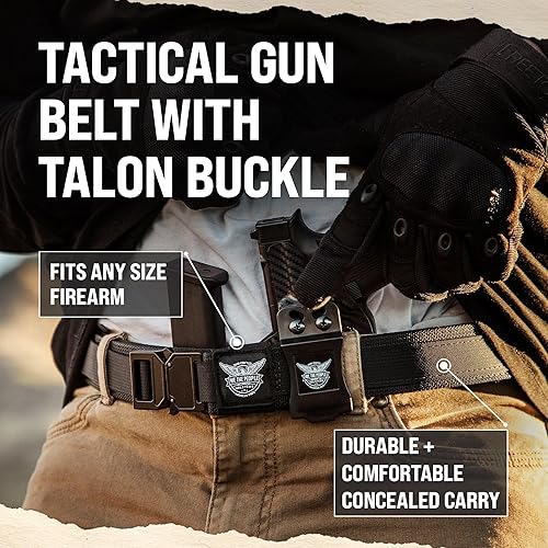 Miniatura 2 de We The People Holsters - Cinturón táctico para pistola con hebilla de talón - Cinturón táctico para transporte oculto