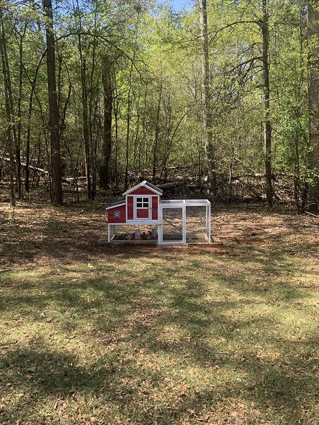 48/mo Finance Hanover Outdoor Elevated Wooden Chicken Coop with Ramp