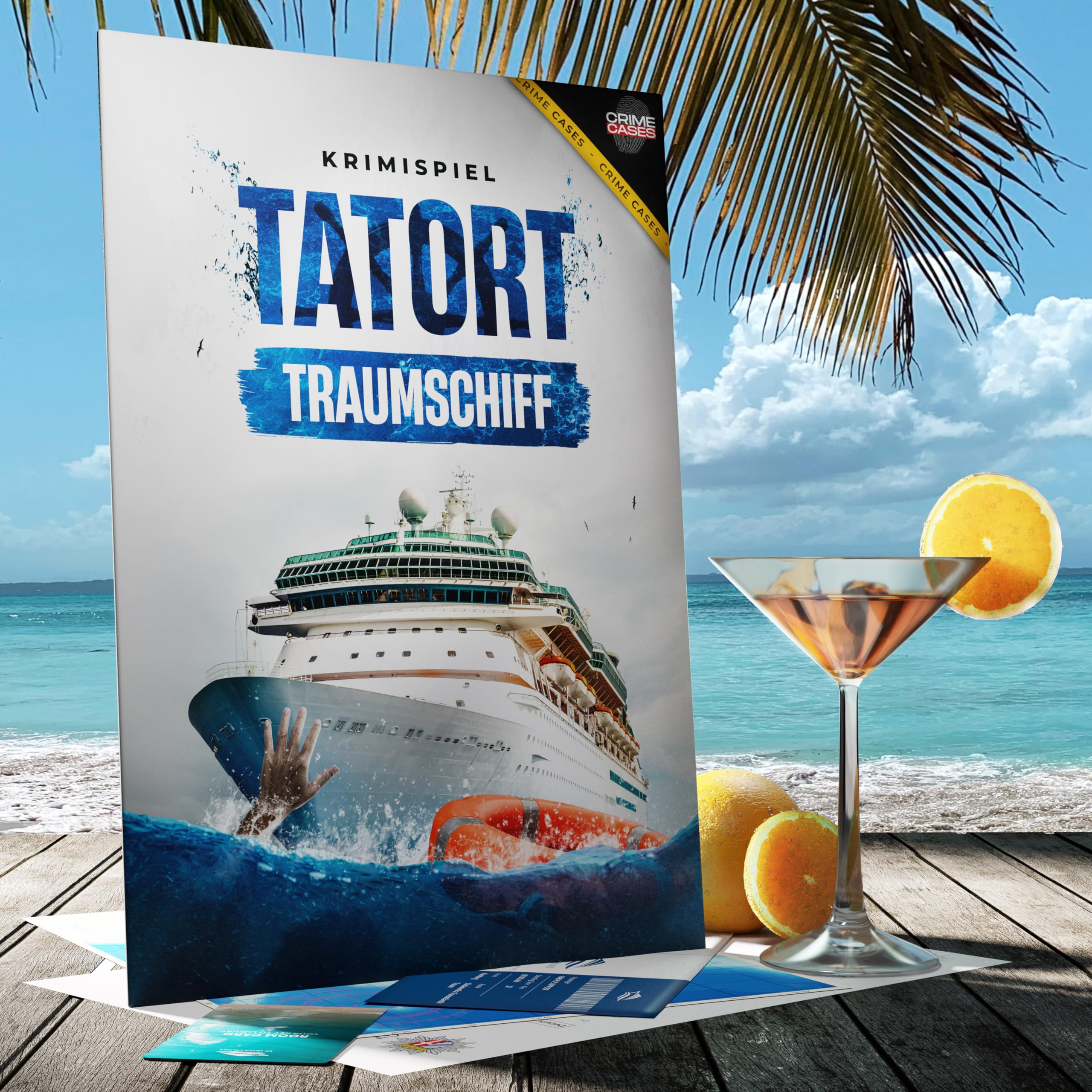 Krimispiel Bundle – 3 spannende Fälle in einem Set: Tatort Höhenflug, Tonstudio & Traumschiff | Cold Case Spiele für Erwachsene