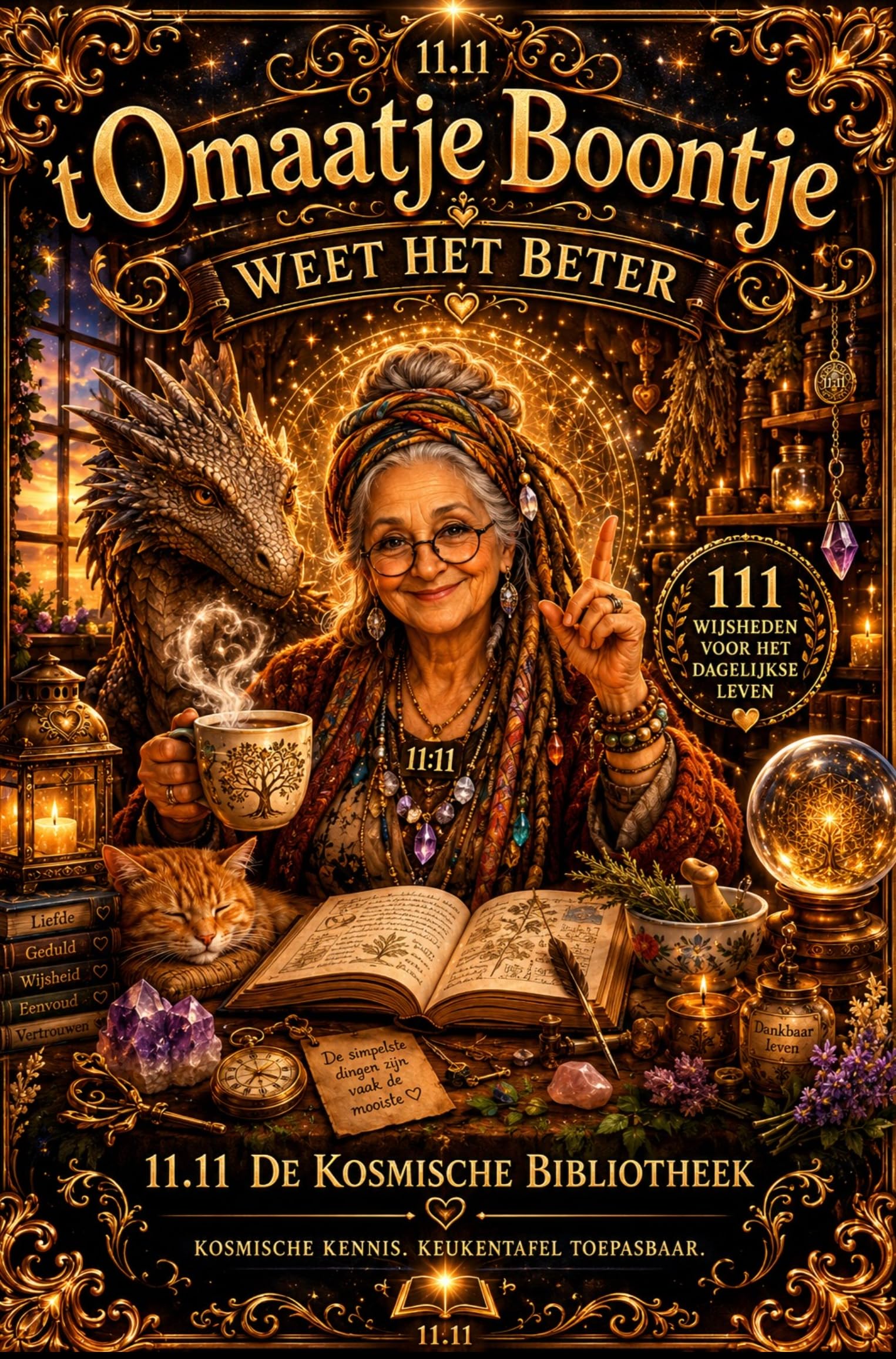 ´t Omaatje Boontje Weet het Beter: 11.11 De Kosmische Bibliotheek