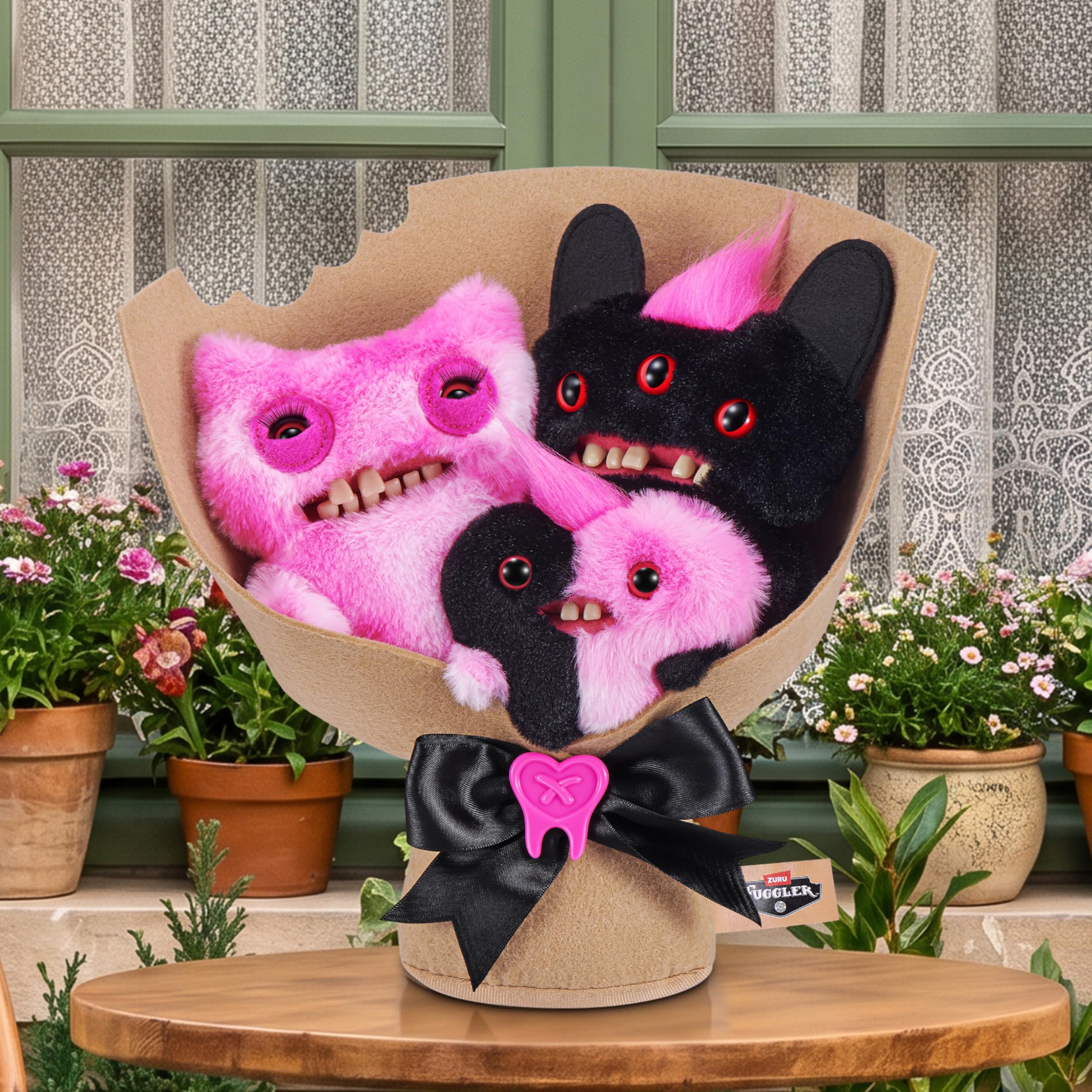Fuggler Ensemble Bouquets de 2 Peluches de 22 cm et 1 Peluche à Collectionner de 8 cm (Munch Munch, Reek-o, Munch-o) de ZURU,
