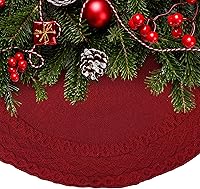 Vista 82 de Mr. Pen Christmas Tree Skirt - 48 inches, Faux Fur, White