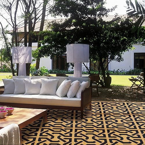 Miniatura 143 de SAND MINE Alfombras reversibles, alfombra de paja de plástico, alfombra de área moderna, alfombra de pavimento grande y alfombra para exteriores