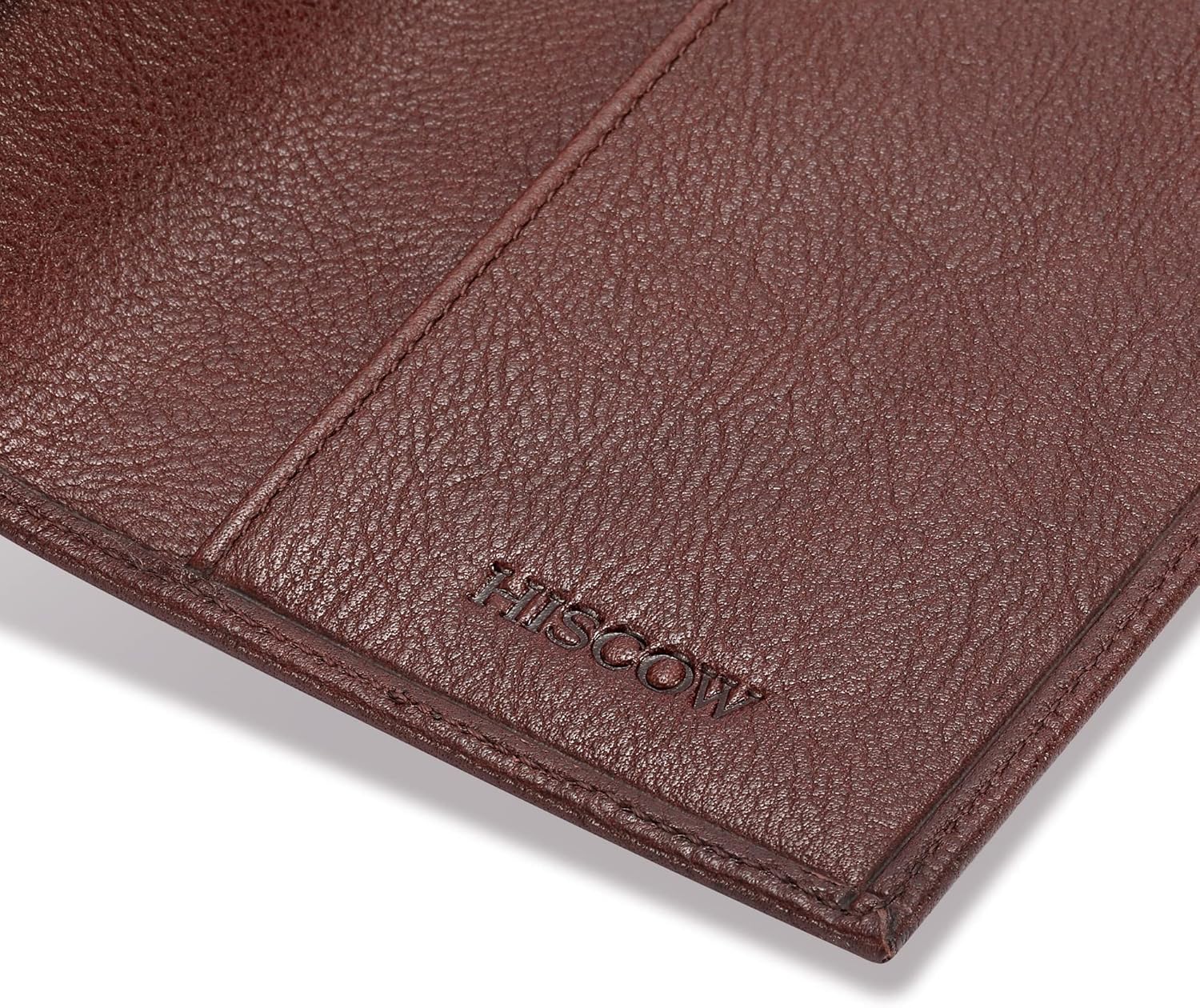 HISCOW Minimalist Checkbook Cover - Full Grain Leather