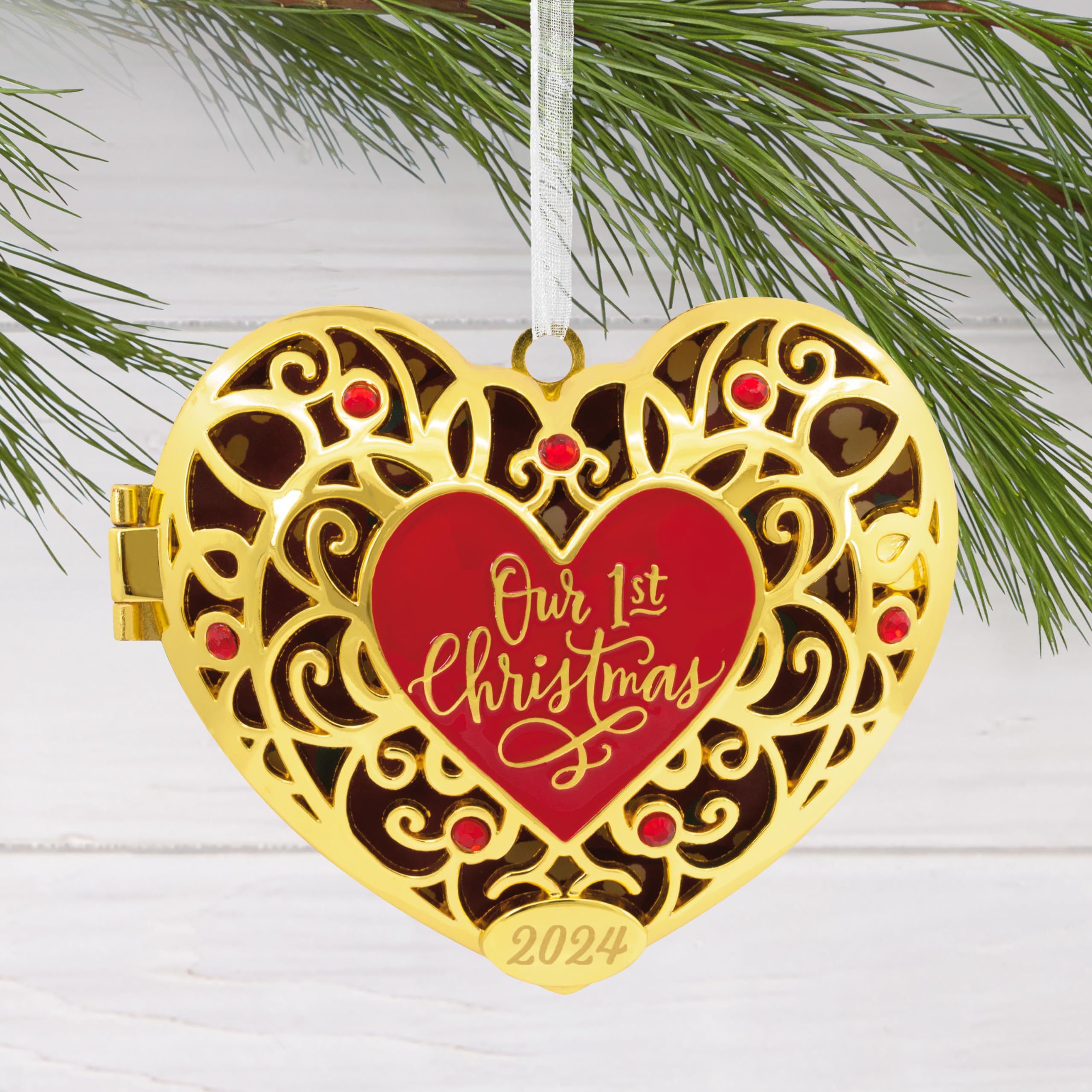 Amazon.com: Hallmark Our First Christmas Heart Locket 2024