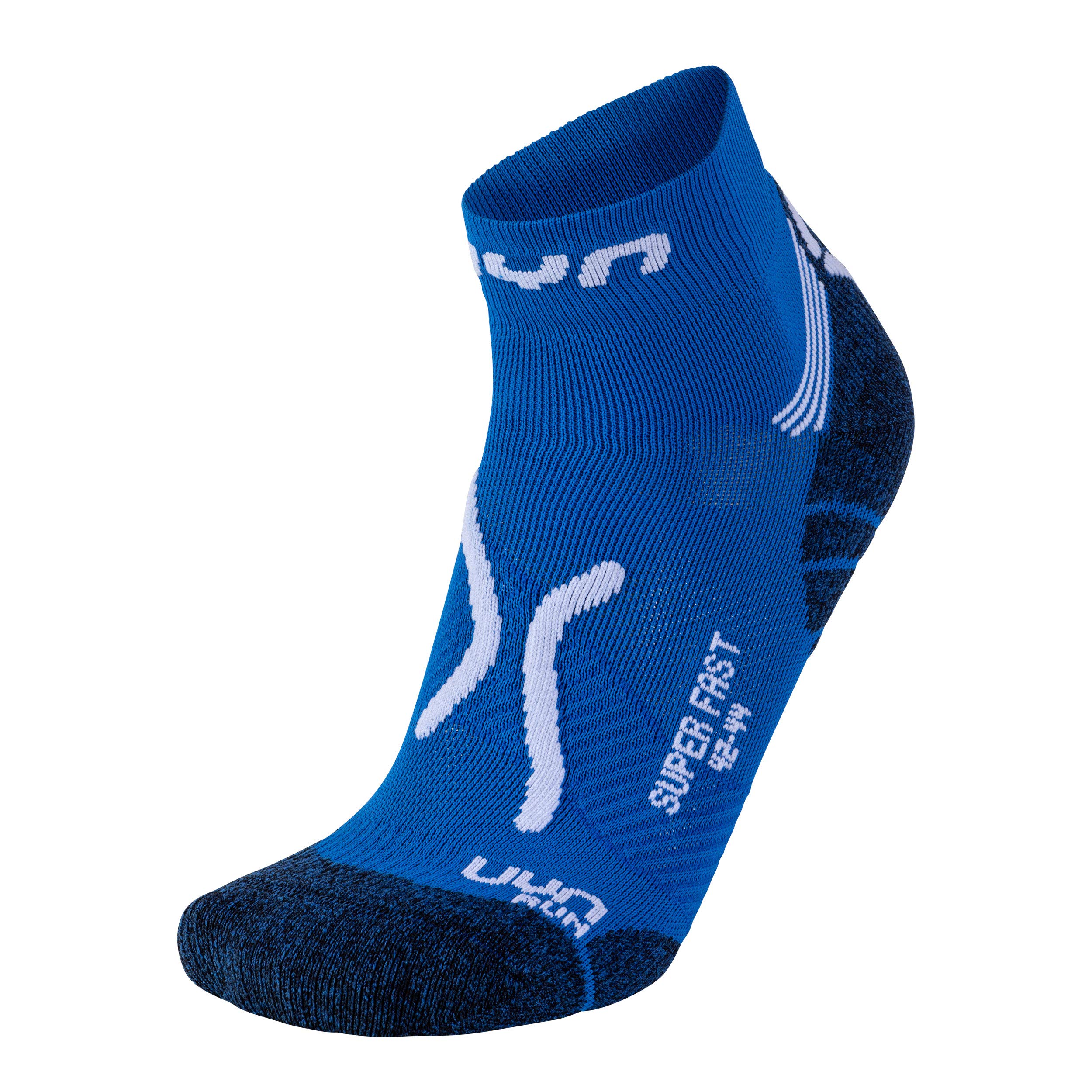 UYN S100065 RUN SUPER FAST Socks Men's French blue/white 47