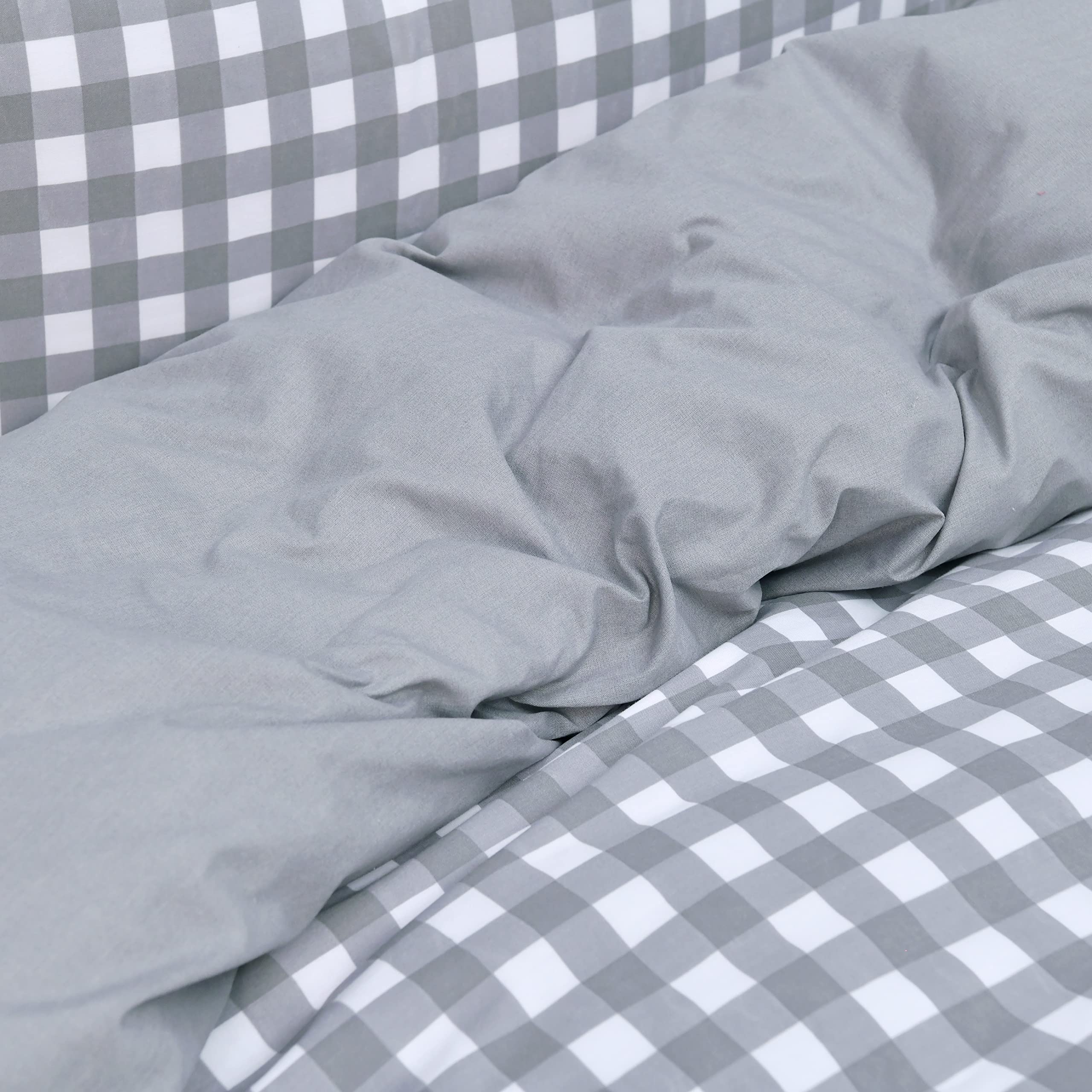 Sleepdown Gingham geruit mosterd effen omgekeerd zacht