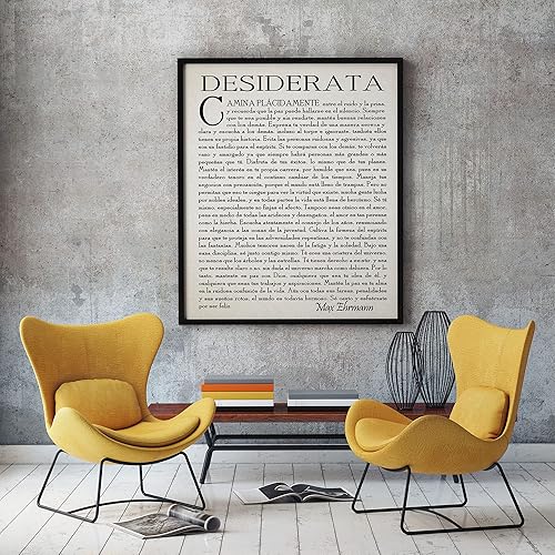 Miniatura 2 de Wallbuddy Poema Desiderata en Español Desiderata Poster de Poesía Desiderata Regalo de Graduación Poema para Estudiante Graduado por Max Erhmann