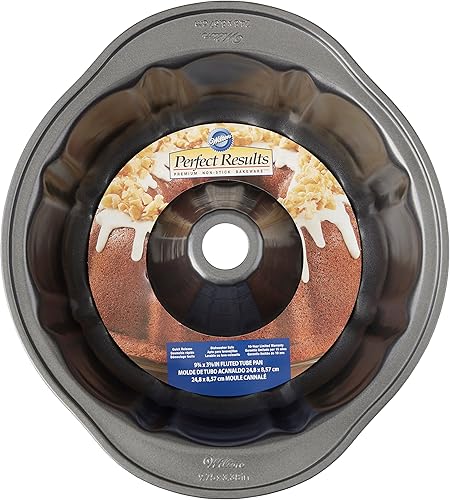 Miniatura 8 de Wilton Perfect Results molde acanalado antiadherente para flan Estándar Plateado