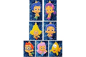 ORNAMENT Bubble Guppies Holiday Christmas Set - Unique, Shatterproof Plastic Design