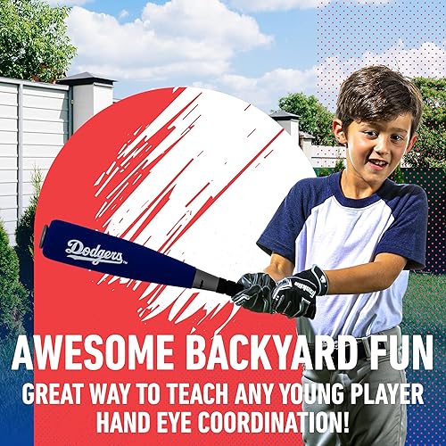 Miniatura 227 de Franklin Sports MLB Bate de béisbol de espuma jumbo + juegos de pelotas, bates de béisbol de espuma de gran tamaño para niños + pelotas de béisbol