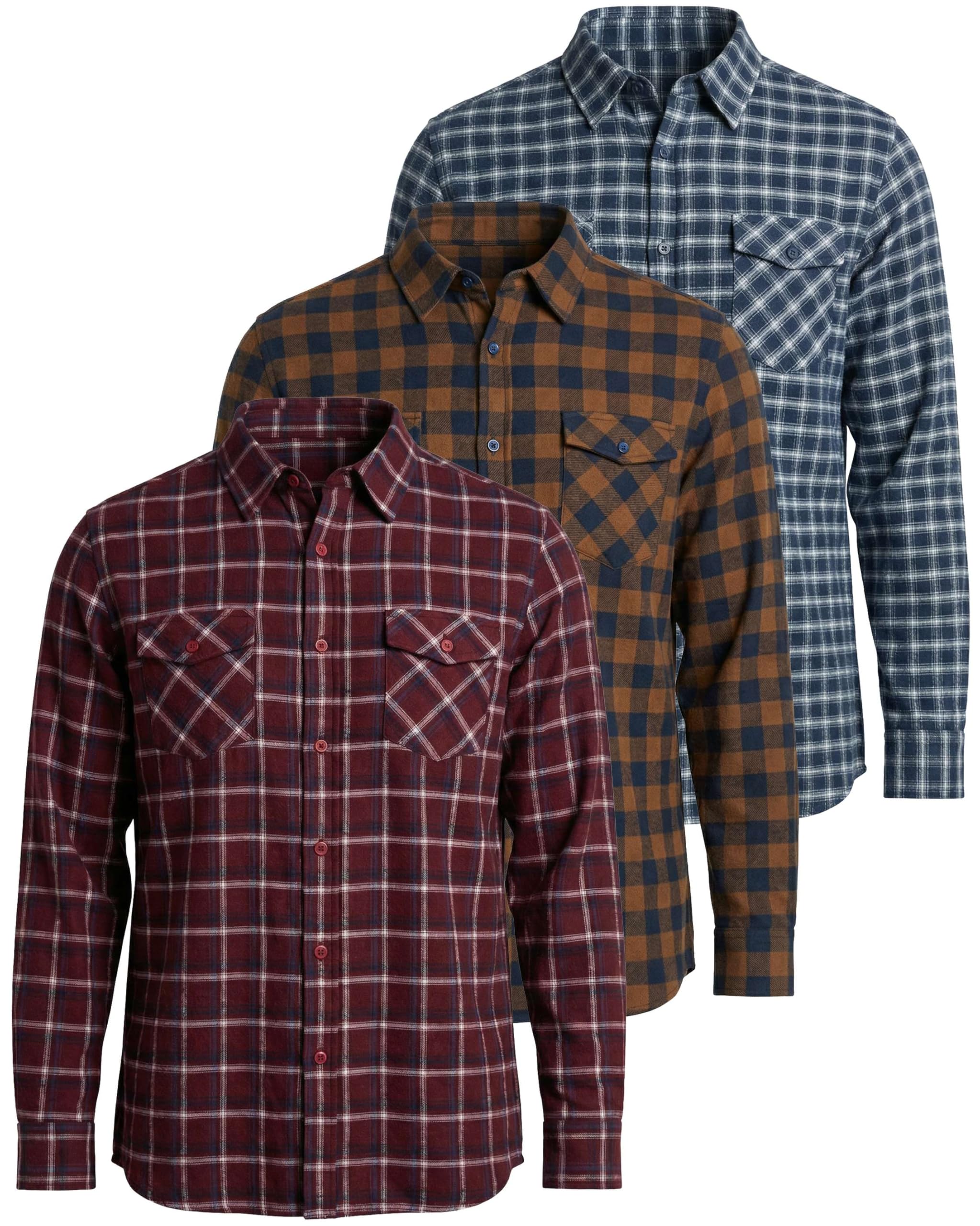 Real Essentials 3 Pack Flannel