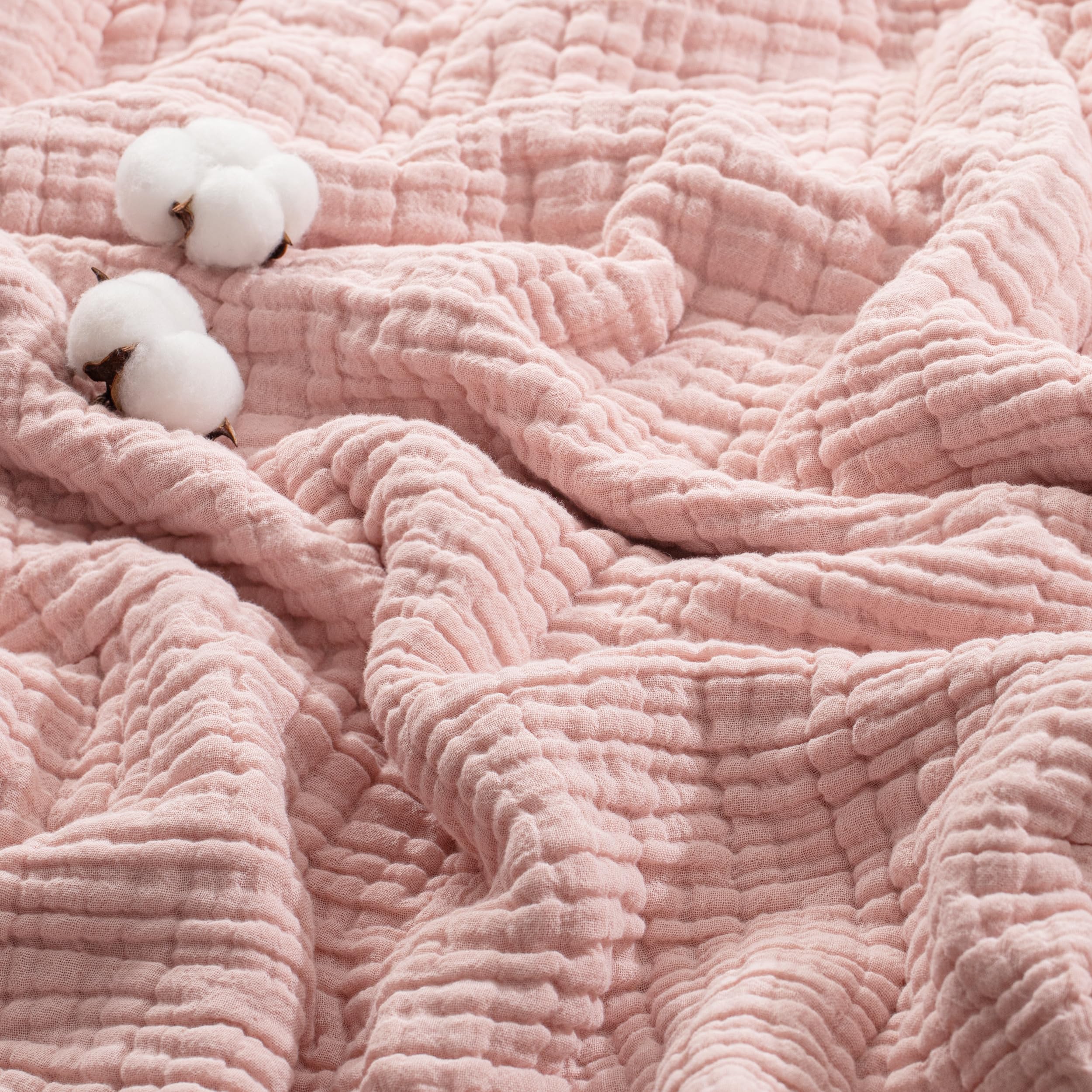 Exclusivo Mezcla 6-Layer 100% Cotton Double Size Muslin Blanket, 150x200cm — image 1