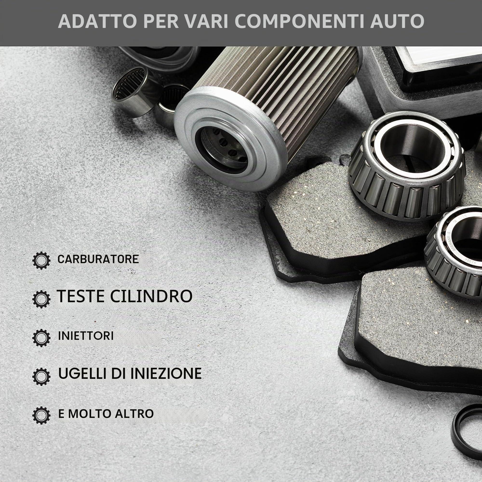 DELLWING HD detergente speciale alcalino 5L - concentrato di detergente ad ultrasuoni premium per la pulizia di parti di automobili come carburatori, testate cilindri